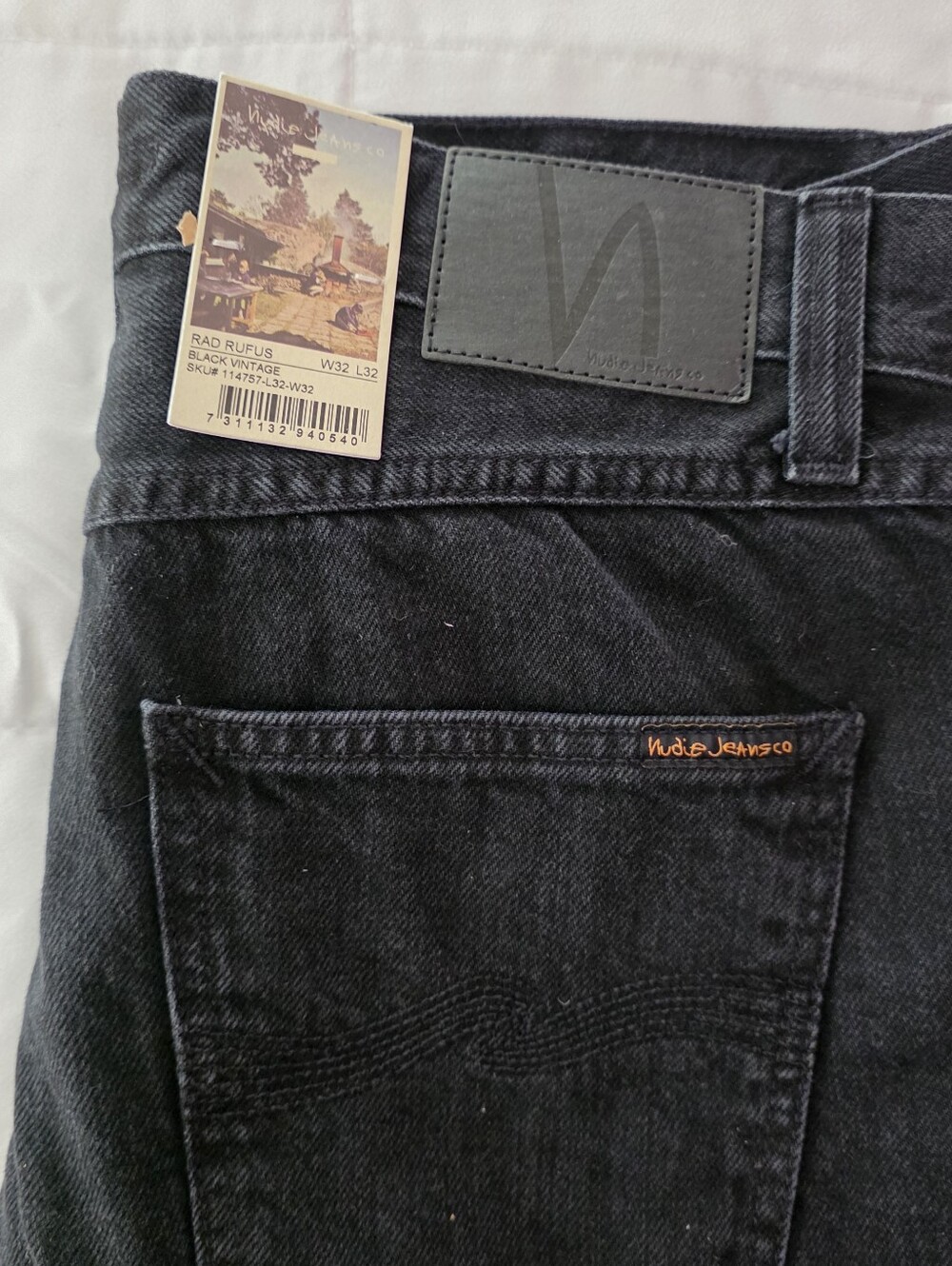 Nudue Jeans Rad Rufus Vintage Black Jeans